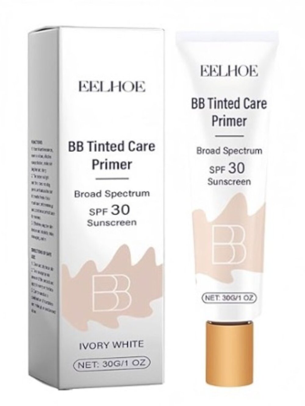 EELHOE BB Tinted Moisturizer SPF 30 (Color:  Ivory White)